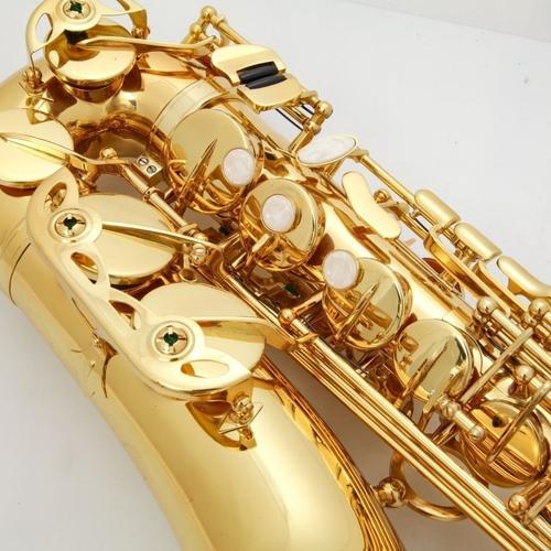 市優(yōu)揚(yáng)樂器有限公司7年相似跨境熱銷 電泳金降e調(diào)中音薩克斯配件齊全